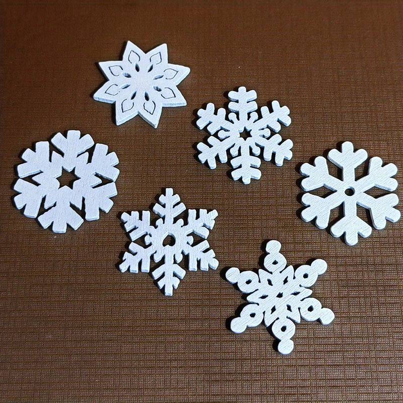 Xmas Snowflakes Wooden Die Cuts Diy Cutting Dies For Card - Temu